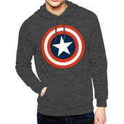 Captain America, Men's Apparel Graphic Hoodie Sweatshirt, 80's Captain, Sizes S-3XL